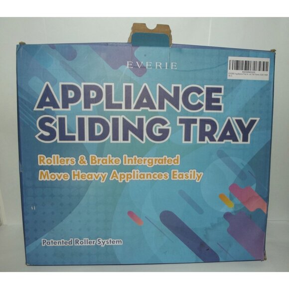 Appliance Sliding Tray Everie rollers & brake Move Appliances up to 30 lbs - Picture 1 of 14